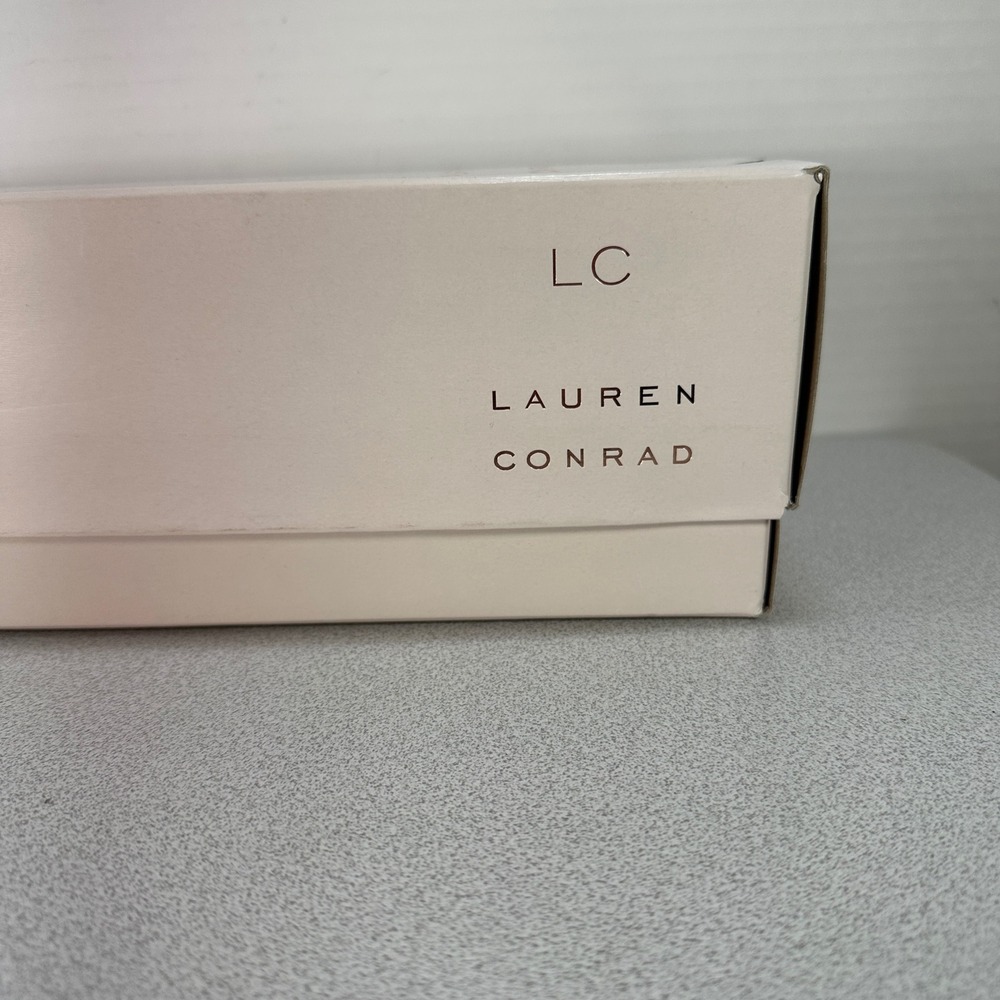 LC Lauren Conrad Cream Pointed Toe D'Orsay Flats with Buckle - Picture 6 of 10